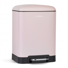 Pattumiera da bagno a pedale in acciaio inox n ° 678 Capacità 6 L, ROSA