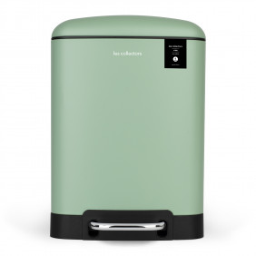 Pattumiera da bagno a pedale in acciaio inox n ° 682 Capacità 6 L, VERDE CHIARO